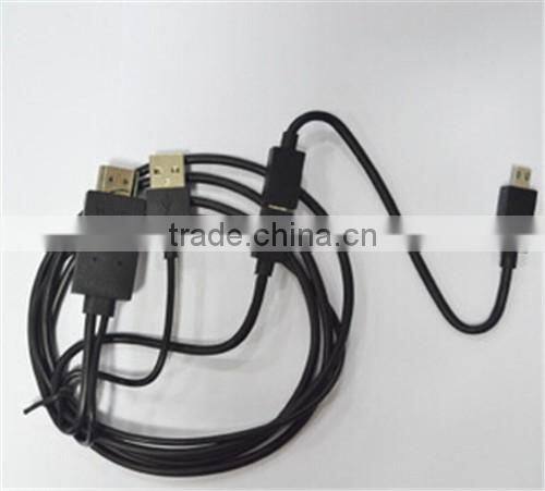 MHL cable for android smart phone,1080p compatible 2m