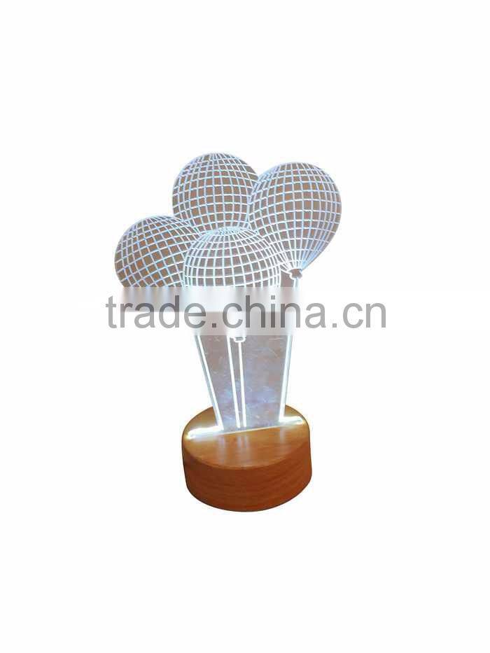 Wholesale acrylic products3 D led night light table light