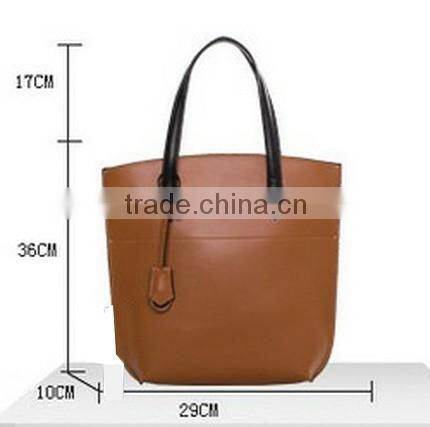 Genuine leather designer lady fashion bag bag maker china women carrier bag tote purse