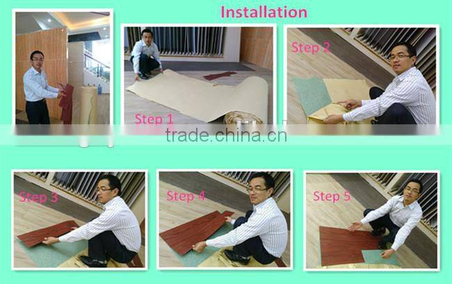hot sale eco-friendly and cheapest moisture proof anti-cigarette wood plastic laminate vinyl flooring