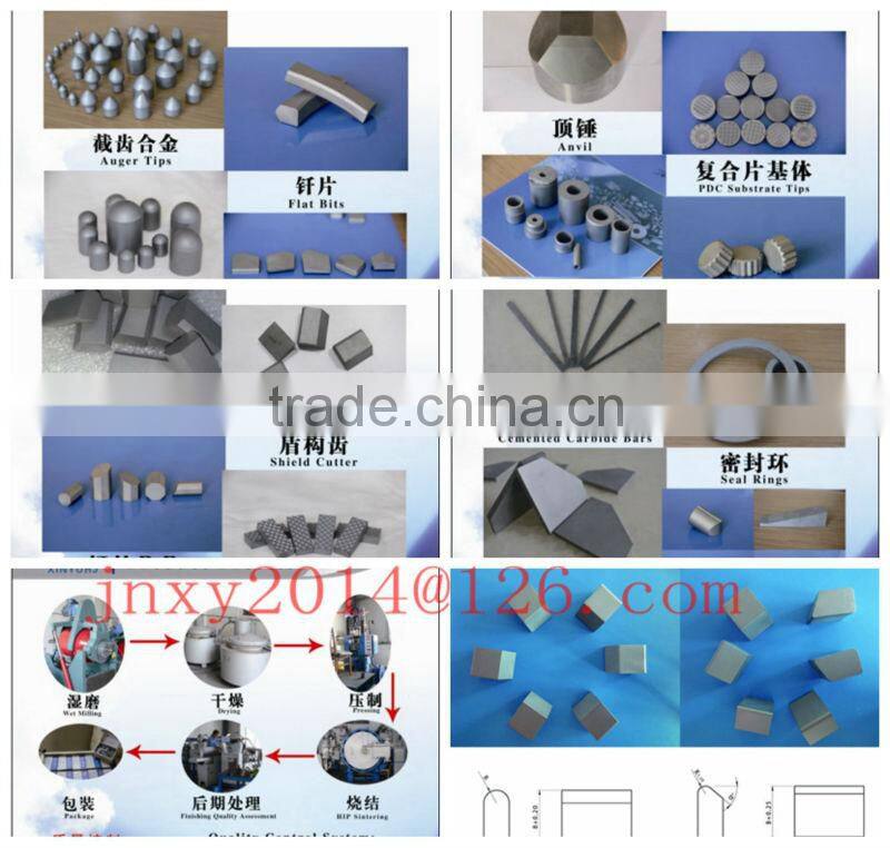 tungsten carbide insert yg8c cemented saw tips