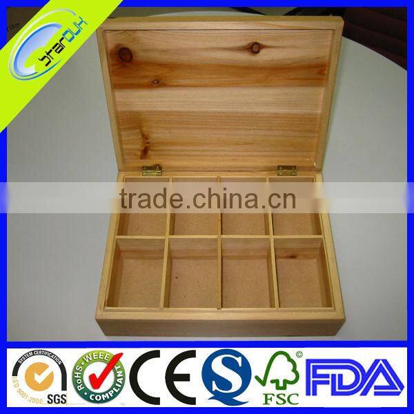wooden compartment boxes with glass windows
