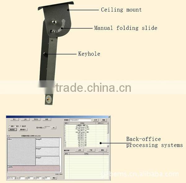 24 inch coach train metro bus LED monitor digital advertising player