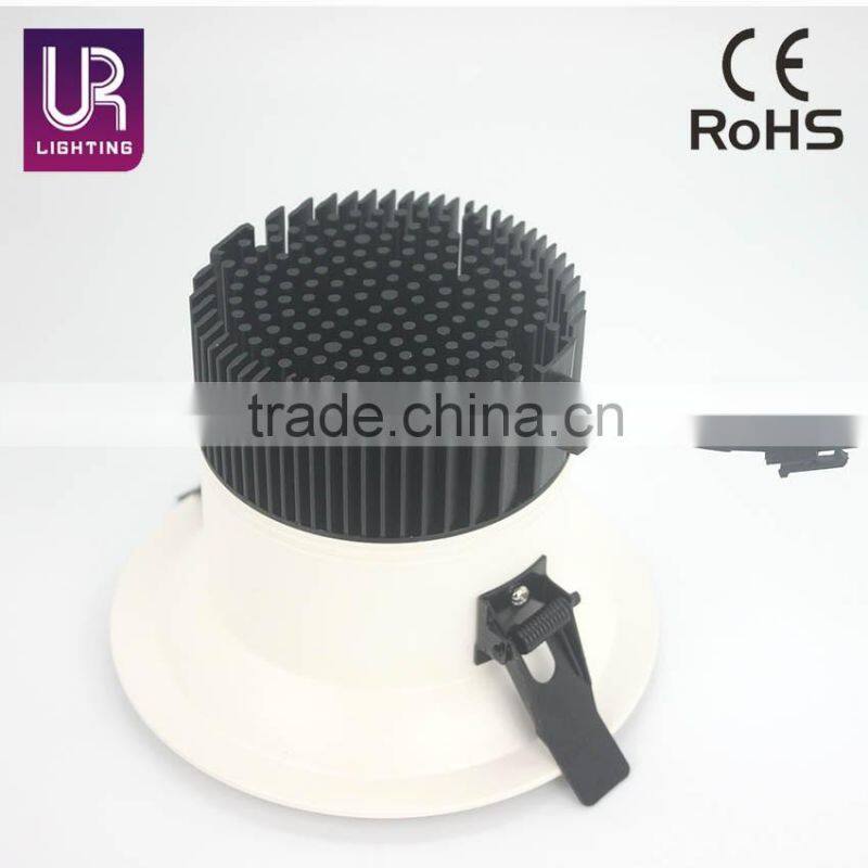 factory wholesale 5 inch 14w dimmable round shape white cob led downlight with 2 years warranty