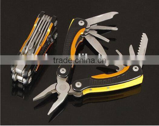 OEM Multifunctional stainless steel colorful pliers with outdoor accessory