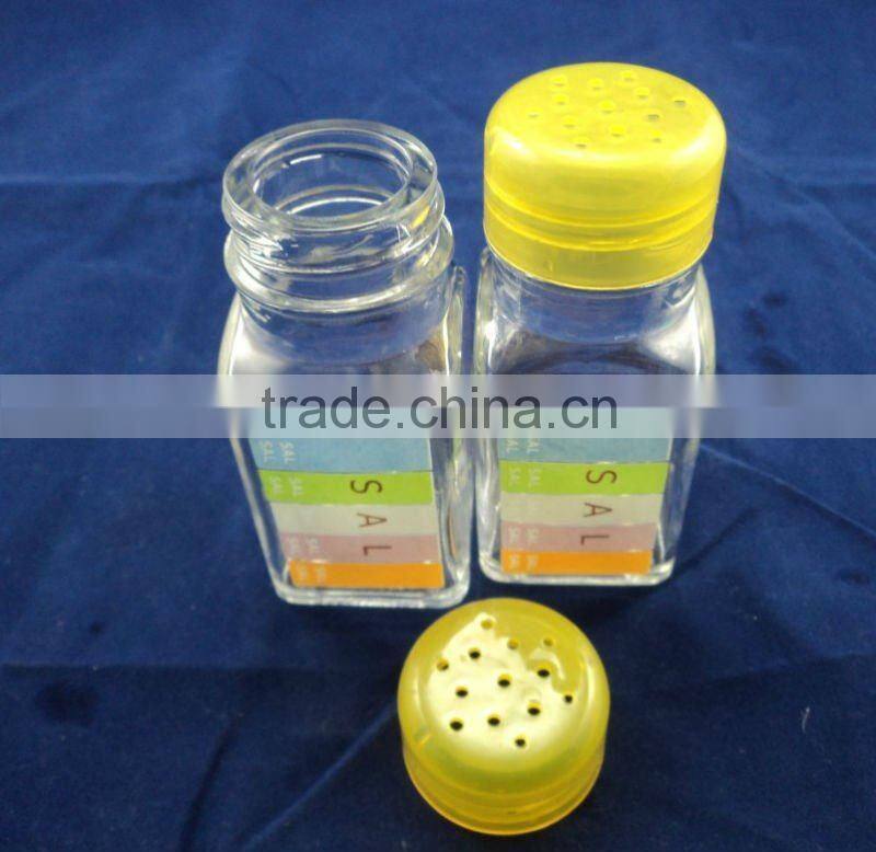 salt pepper shaker with 150ml glass bottle