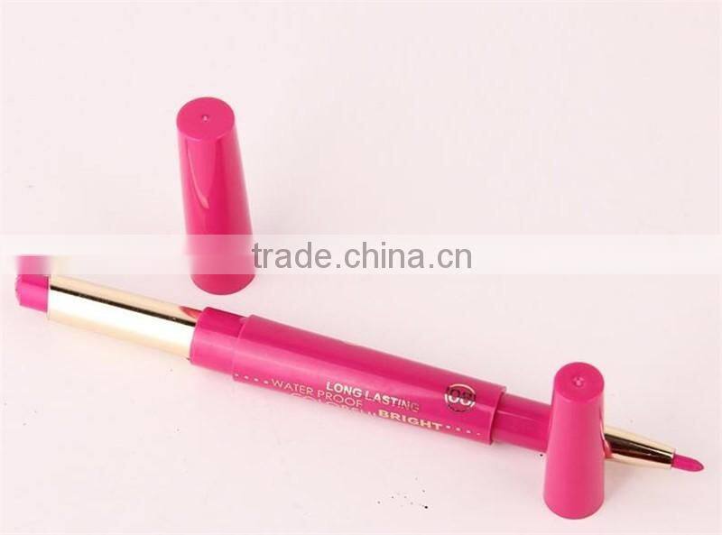 Music Flower Dual Purpose Lipstick&Lip Liner 12 Colors Waterproof Long Lasting Bright Colorful lipstick stick set