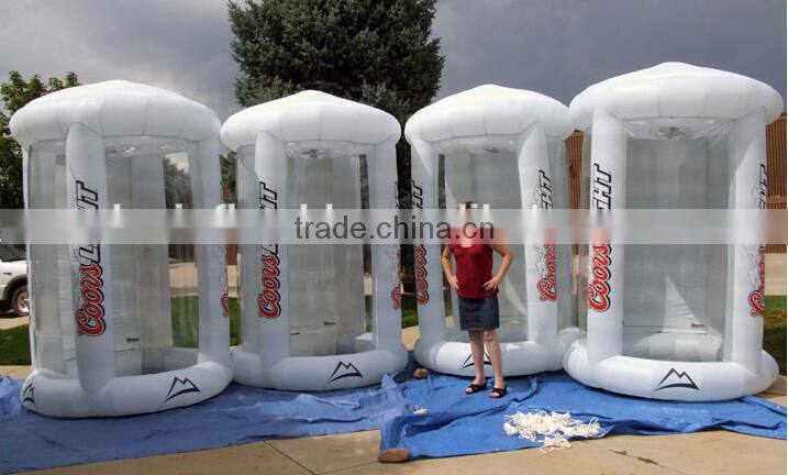 white inflatable cash machine