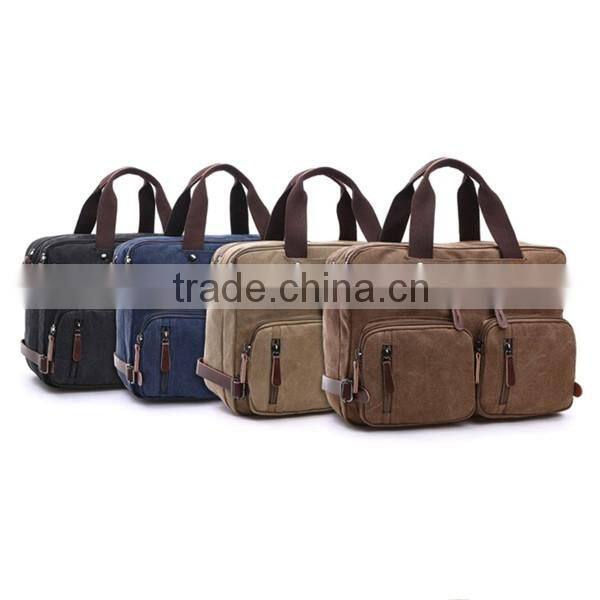 Free sample men shoulder business bag, canvas cross strap canvas messenger bags