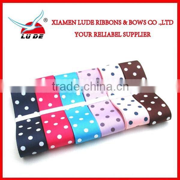 Gift packing use dot printed ribbon