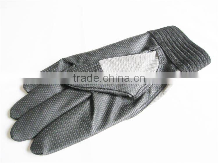 PU Leather And Mesh Elastic Fabric Winter Bike Gloves