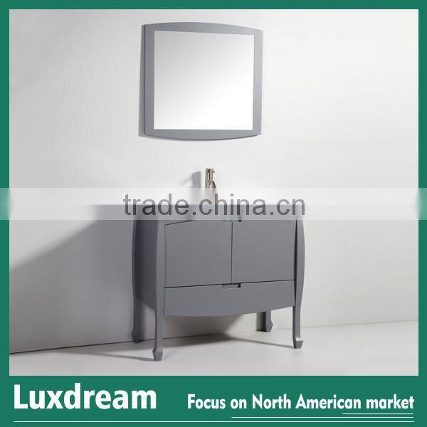48" elegant makeup bathroom vanity with frame mirror made in china