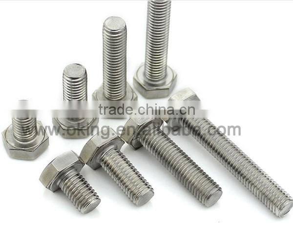 Staniless steel hex bolt m60 support OEM