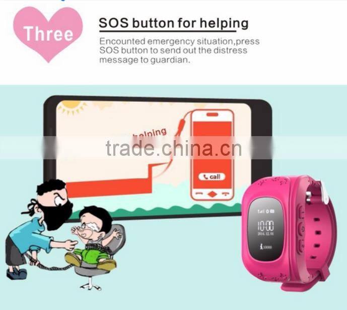 silicone kids smart watch gps tracker