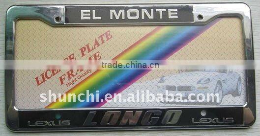 Plastic license plate frame