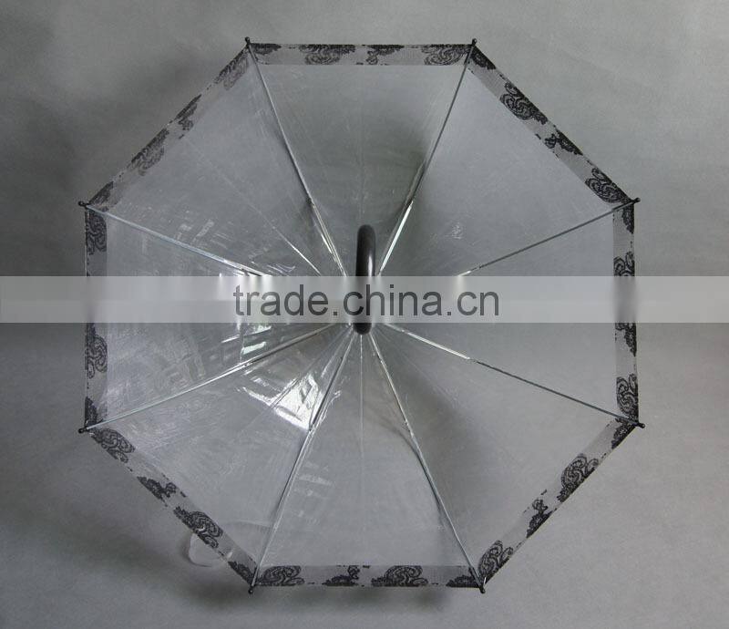 High Quality Printed Dome Clear kids Umbrella