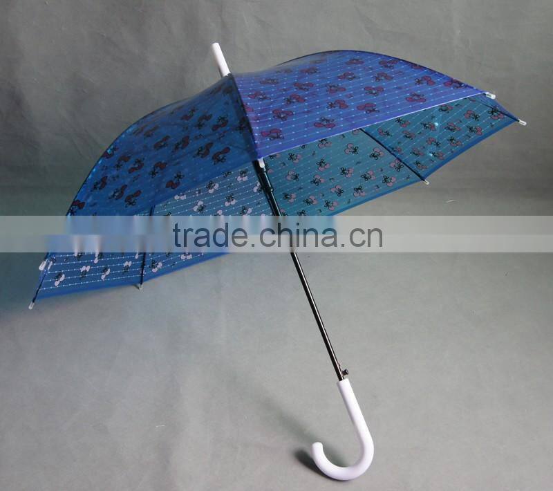 translucent umbrella,PE POE PVC transparent umbrella with custom printing