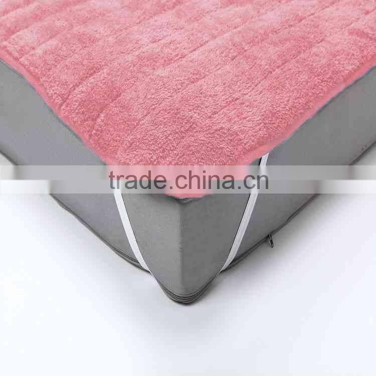 Queen Size Coral Fleece Waterproof Mattress Pad
