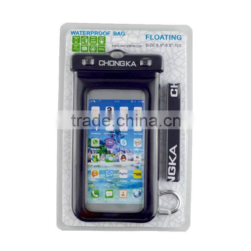 boating sport waterproof bag for cellphone