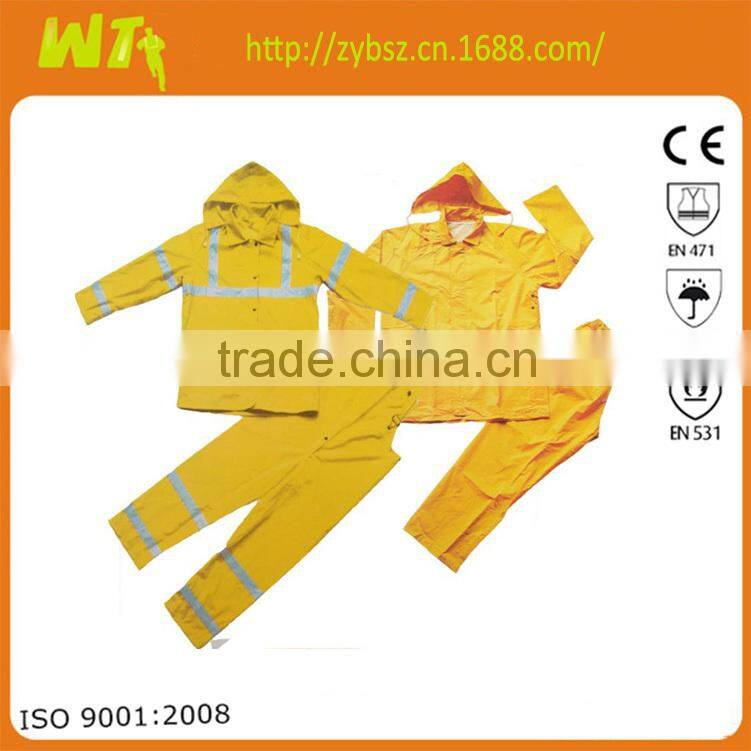 hot sale cheap factory price working man raincoat pvc raincoat