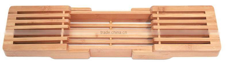 Expandable Bamboo Bathtub Caddy. ,Bamboo Bathtub Caddy - Adjustable