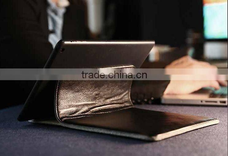 boshiho latest design genuine leather tablet pad holder case