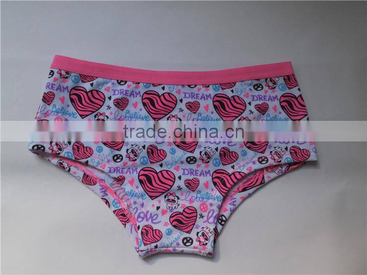 Best quality new design child cotton panty sexy children underwear