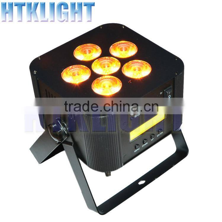 6*15w 5in1 rgbwa wireless led par