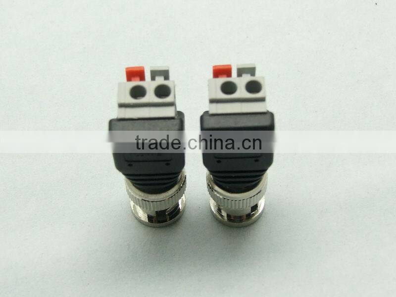 Coax Cat5 Cat6 BNC male CCTV Connector,BNC male Jack Video Balun Connectors BNC male plug