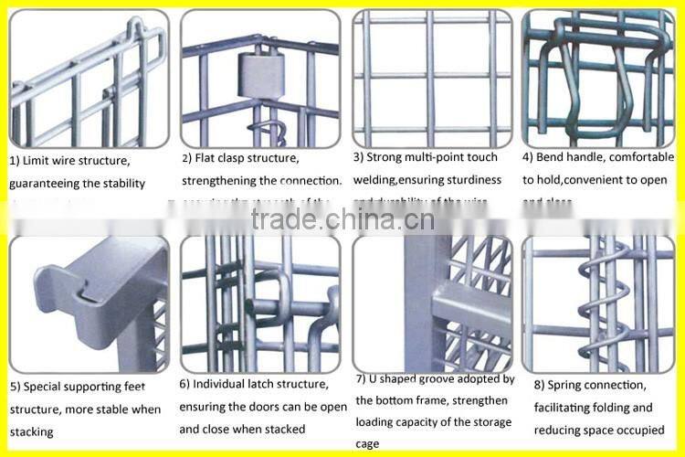 Stacable warehouse cage metal cage