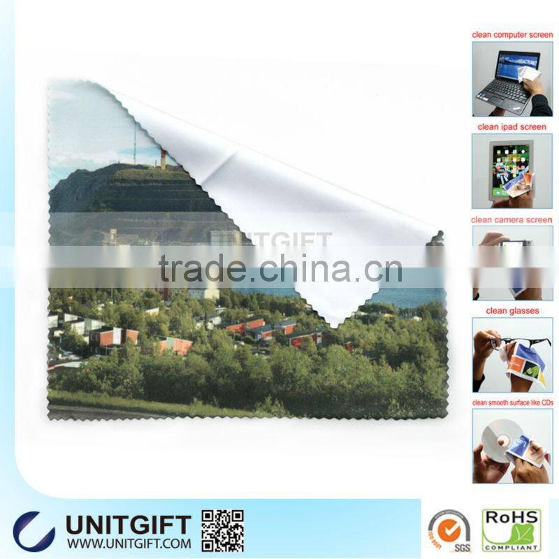 Customized optical microfiber cleaning magic cloth