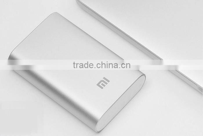Original Xiaomi 5V 2A 10000mAh Super Mini Power Bank for Smartphone Tablet PC Silver