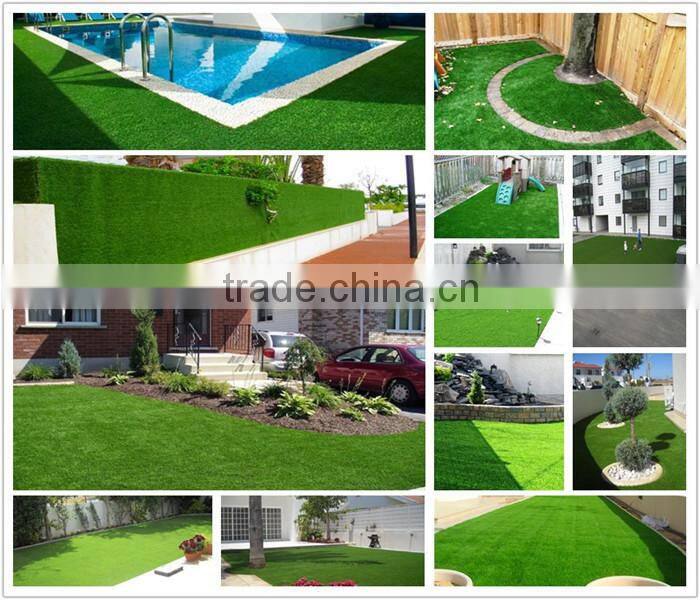Artificial grass little v-shaped mats tiles for home putting landscaping fields