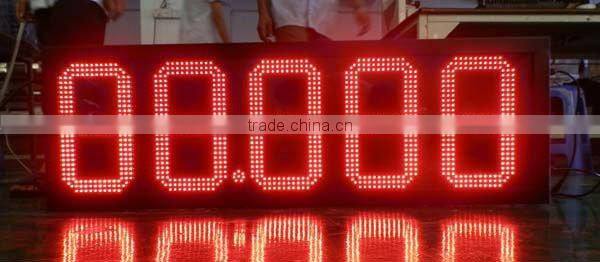 Sinoela Waterproof IP65 Digital Outdoor RF remote control 24'' Digital Red LED Time Temperature Display,led display for time