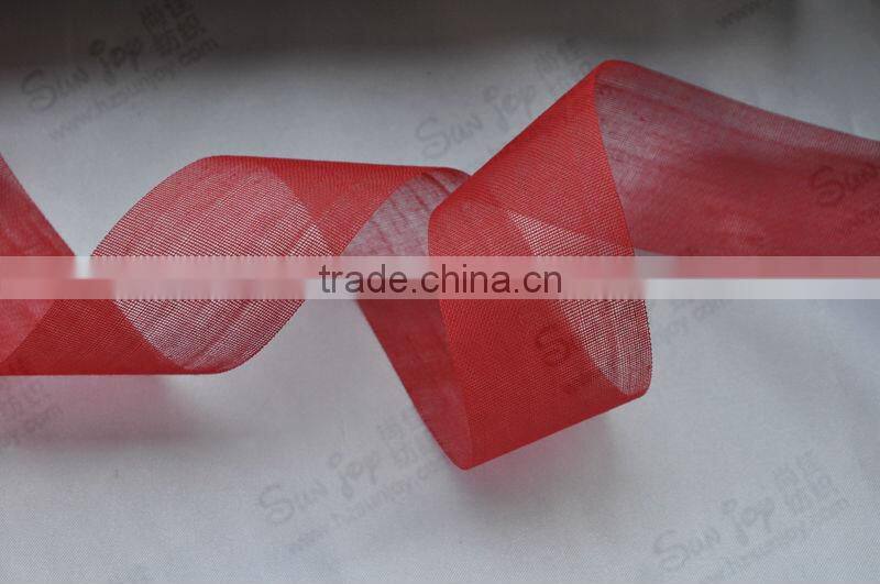 25 mm cotton polyester Voile color ribbon