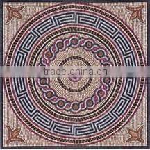 nature marble mosaic flower pattern