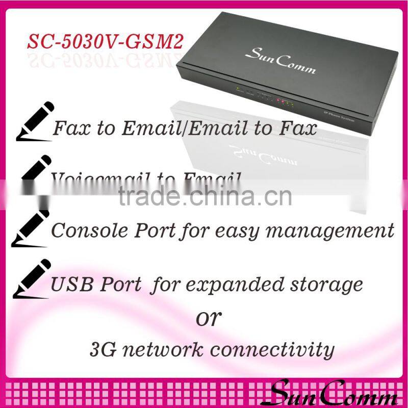 SC-5030V-GSM2 Office Wireless GSM 2SIM IP PBX with 50-100ext 30 simultaneous call