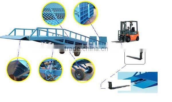 mobile container loading ramp forklift mobile yard ramp