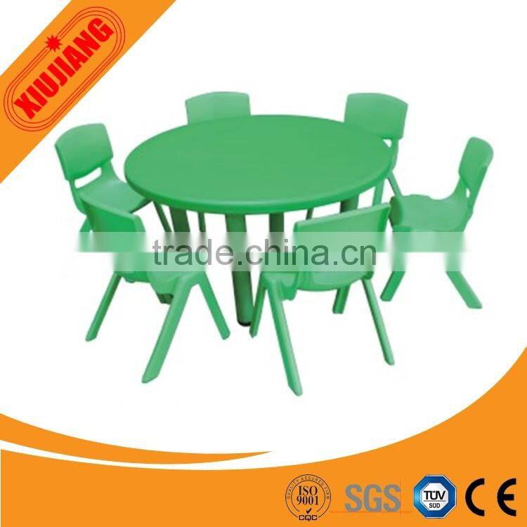 indoor various shapes plastic school desk and chair toys table for children