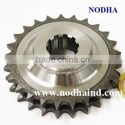 Interna spline sprockets platewheels with internal spline