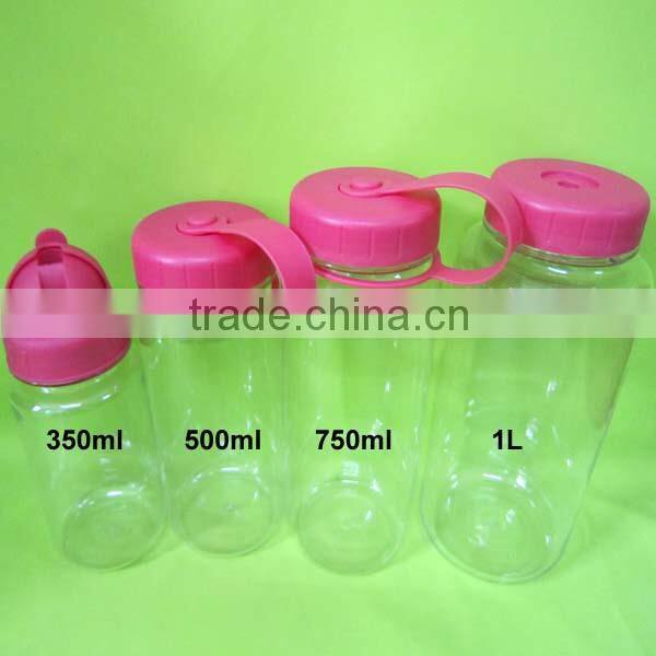 1L PCTG Tiran New Hotsale Clear Plastic Water Bottle for Hot Water BPA free