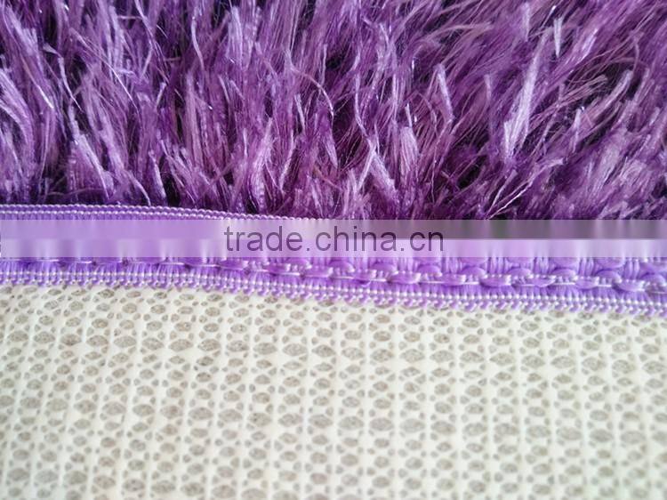 feather shaggy long pile microfiber chenille rug