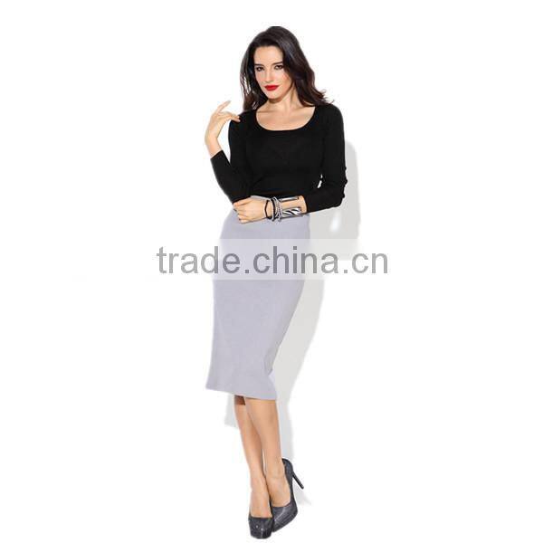 Pretty steps sexy pictures fashion designer mature lady pencil skirt grey 2016