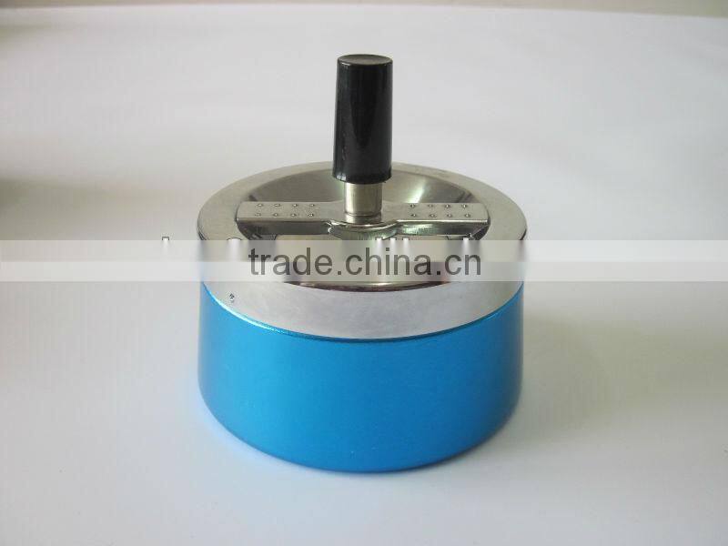 metal windproof ashtray Aluminum ashtray!! Spin metal ashtray.