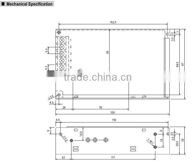 Professonal manufacturer S-75 switching power supply
