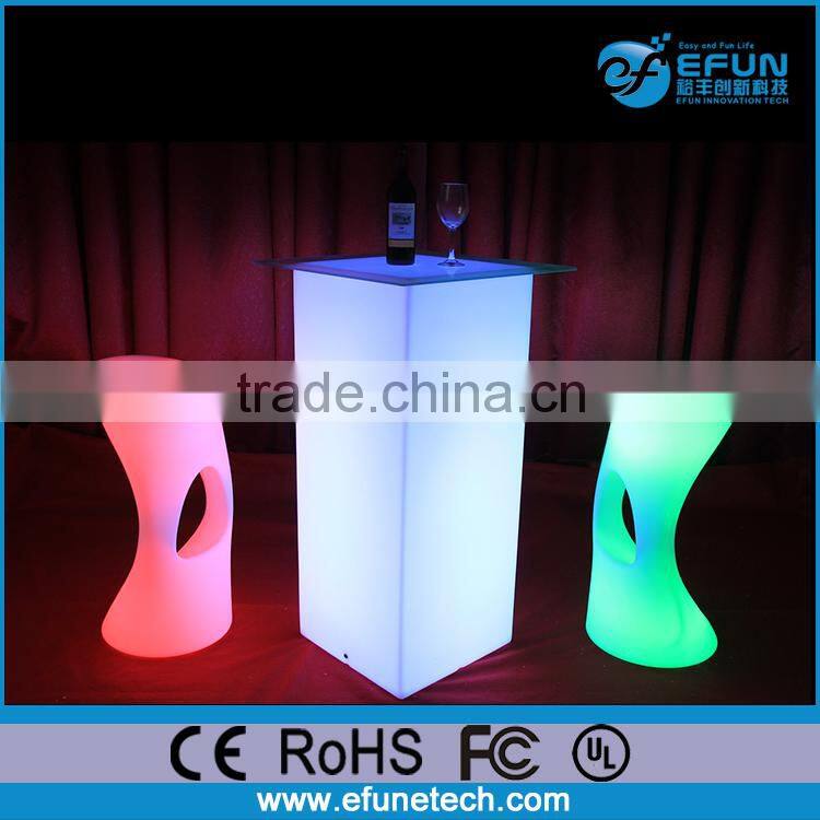 16 color change outdoor led light bar chair stool,modern led lighting stool