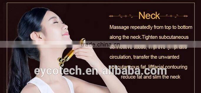 Face Lifting home use facial massage machine Beauty Bar Vibration 24k gold beauty bar