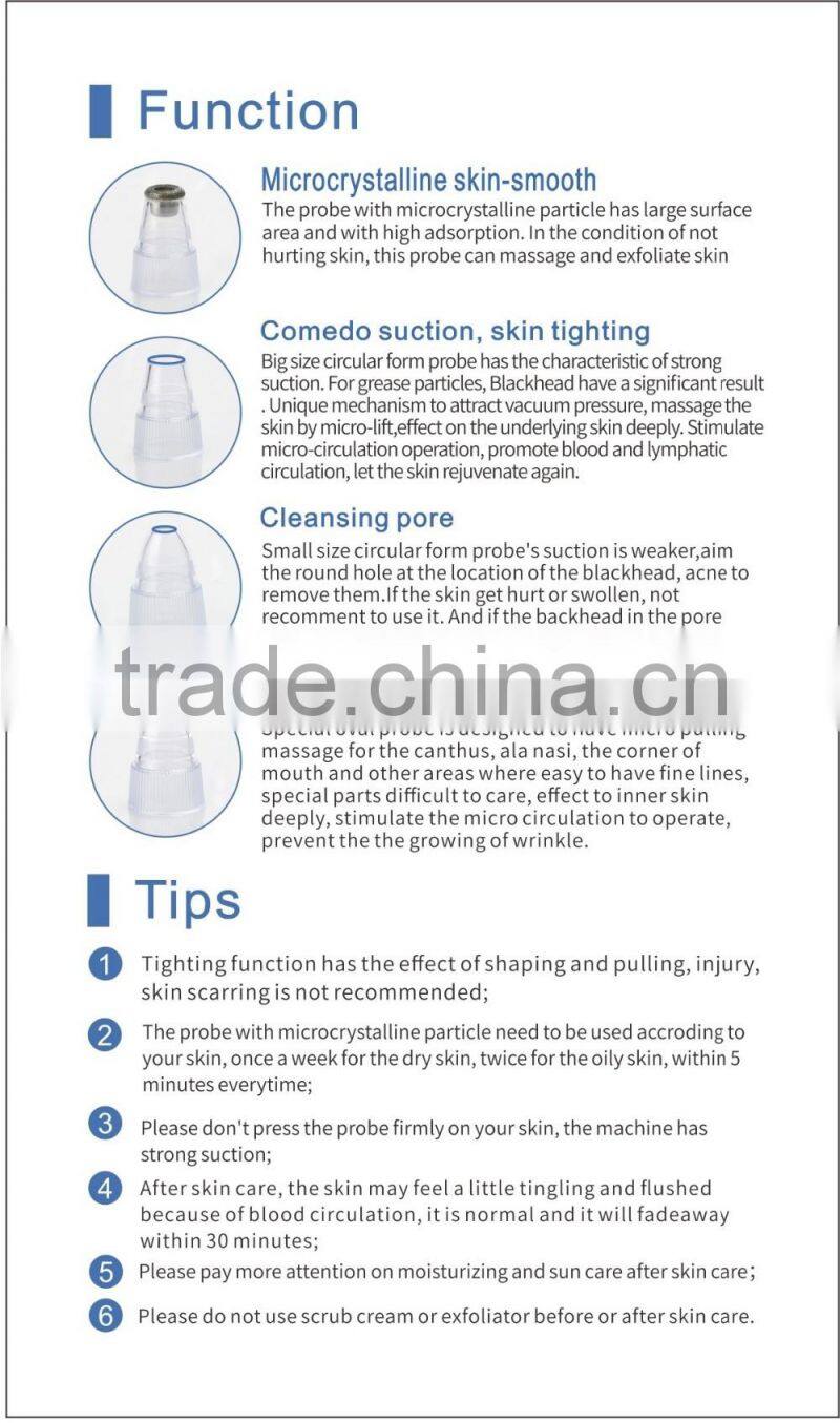 2016 Nice Beauty machine Diamond Microdermabrasion Tips