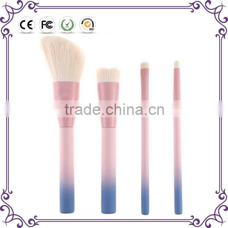 High quality goat hair private label powder makeup brushes face cleaning brush