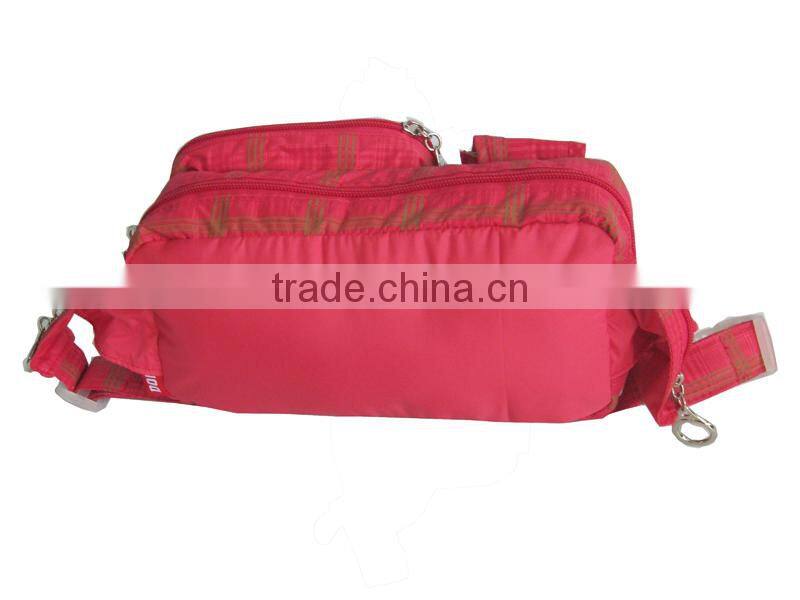 Red High Quality Fashion Black Waist Bags WB008